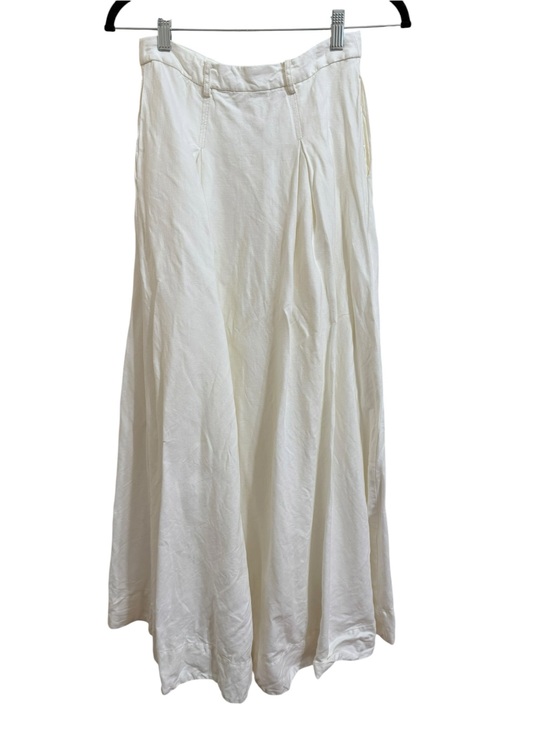 Dresses & Skirts - Anthropologie White Maxi A-Line Skirt size 0 pockets